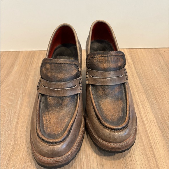 FREEBIRD by Steven Women's "Bristol" Dark Brown Leather Heeled Shoes Size 6 - Picture 2 of 6